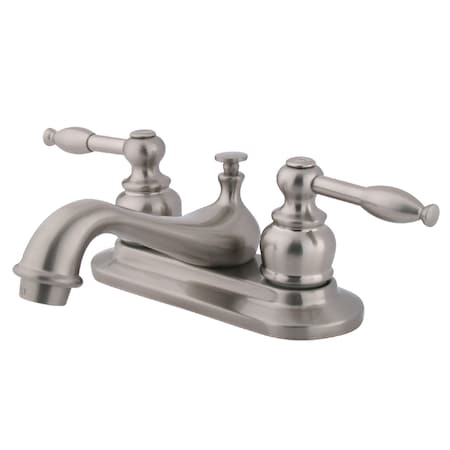 Kingston Brass 4" Centerset Bathroom Faucet, Brushed Nickel KB608KL